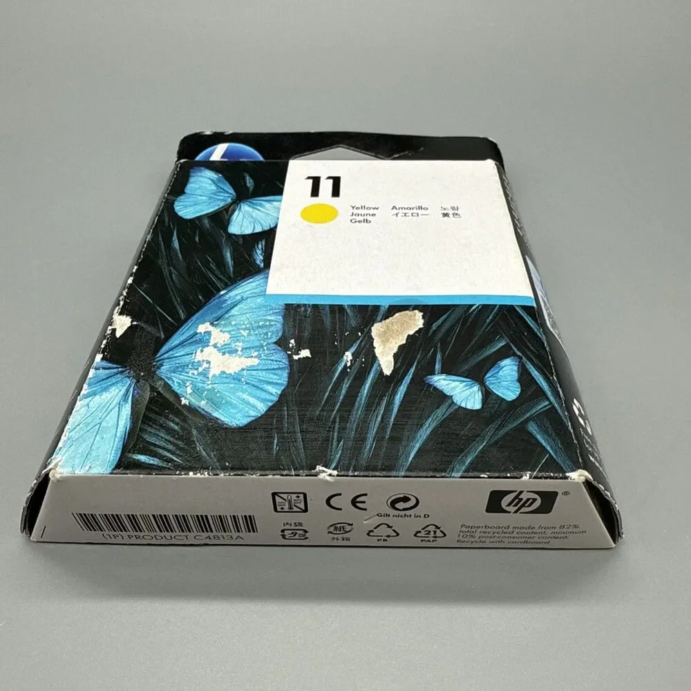 HP 11 Yellow Printhead C4813A Genuine OEM DesignJet 500 800 Sealed Exp 09/2015